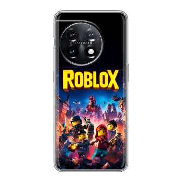 Силиконовый чехол на OnePlus 11 с принтом Roblox Роблокс