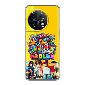 Силиконовый чехол на OnePlus 11 с принтом Roblox Роблокс