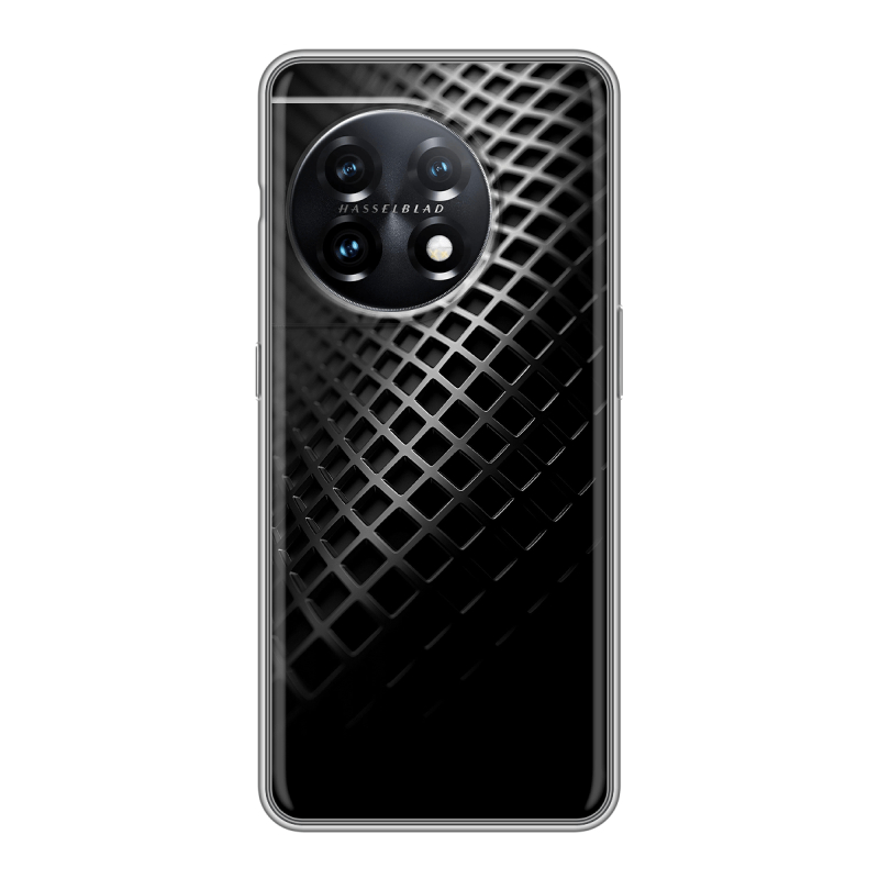 Силиконовый чехол на OnePlus 11 с принтом Текстура металла Силиконовый чехол на OnePlus 11 с принтом Текстура металла