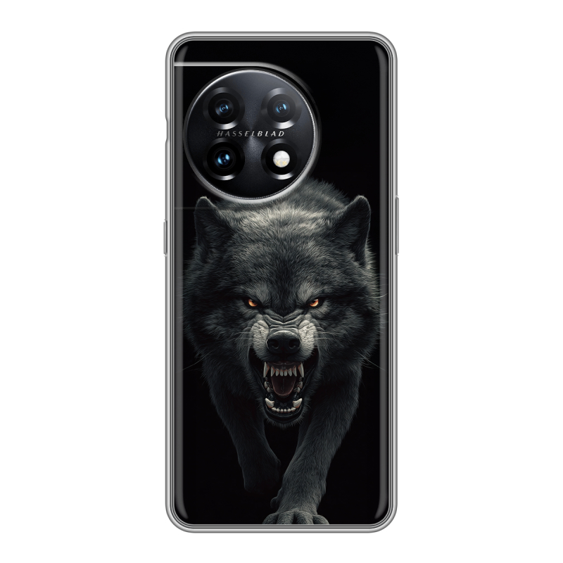Силиконовый чехол на OnePlus 11 с принтом Волк Силиконовый чехол на OnePlus 11 с принтом Волк