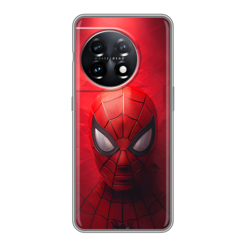 Силиконовый чехол на OnePlus 11 с принтом Spiderman Человек паук Силиконовый чехол на OnePlus 11 с принтом Spiderman Человек паук