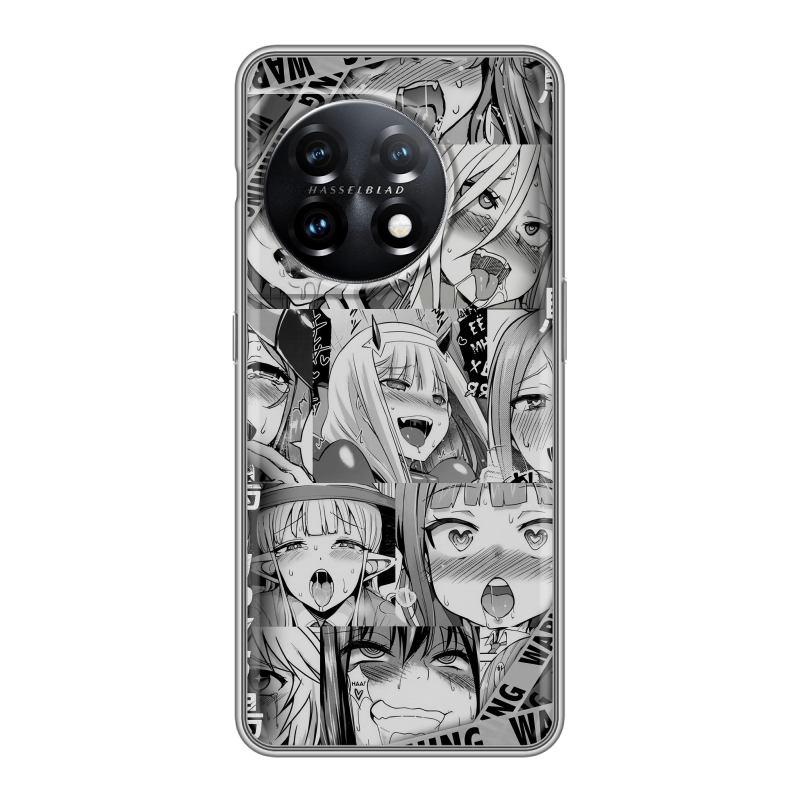 Силиконовый чехол на OnePlus 11 с принтом Ahegao Ахегао Аниме Силиконовый чехол на OnePlus 11 с принтом Ahegao Ахегао Аниме