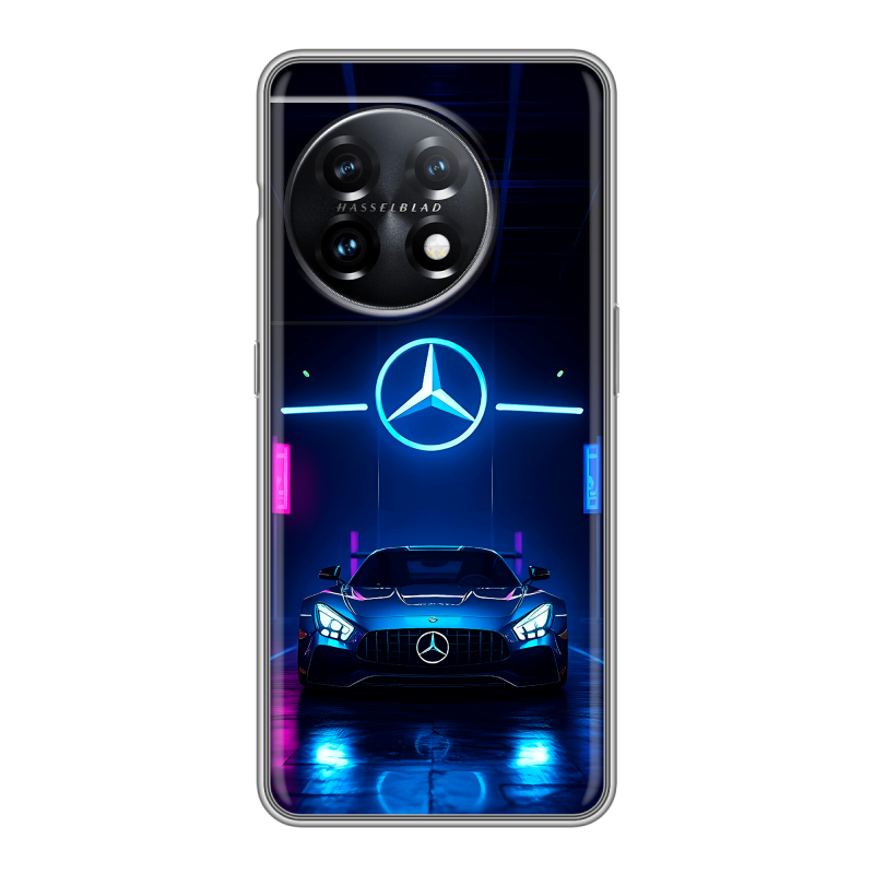 Силиконовый чехол на OnePlus 11 с принтом Mercedes Мерседес Силиконовый чехол на OnePlus 11 с принтом Mercedes Мерседес