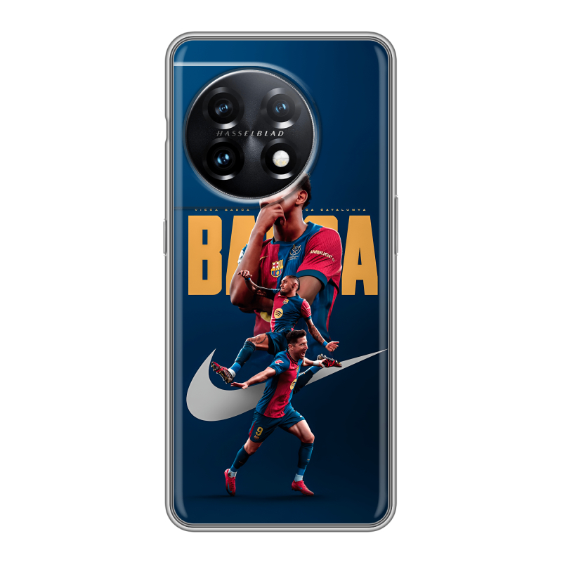 Силиконовый чехол на OnePlus 11 с принтом Барселона Barca Yamal Силиконовый чехол на OnePlus 11 с принтом Барселона Barca Yamal