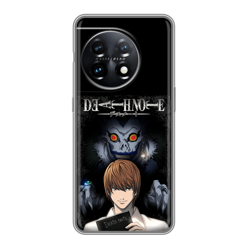 Силиконовый чехол на OnePlus 11 с принтом Death note Тетрадь смерти Силиконовый чехол на OnePlus 11 с принтом Death note Тетрадь смерти