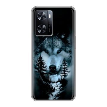 Силиконовый чехол на OnePlus Nord N20 SE с принтом Лесной волк