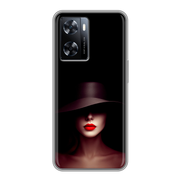 Силиконовый чехол на OnePlus Nord N20 SE с принтом Девушка в шляпе