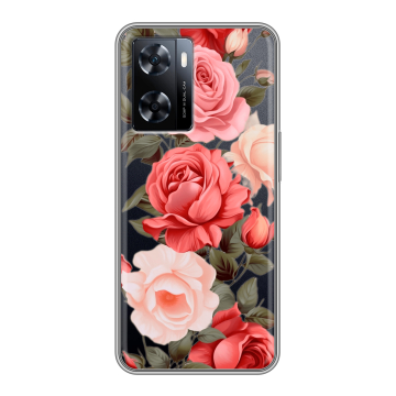 Силиконовый чехол на OnePlus Nord N20 SE с принтом Розы