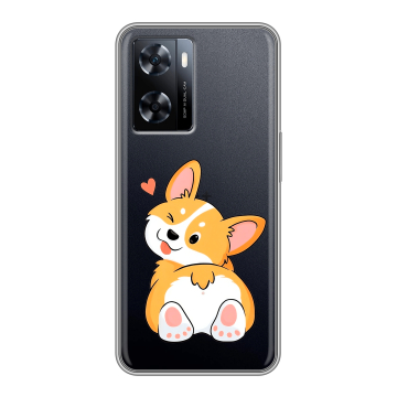Силиконовый чехол на OnePlus Nord N20 SE с принтом Корги