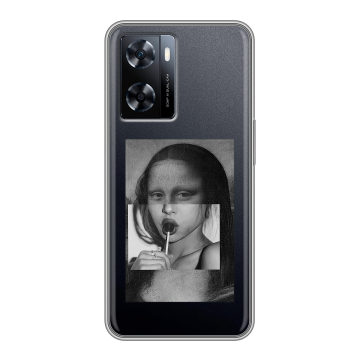 Силиконовый чехол на OnePlus Nord N20 SE с принтом Мона Лиза