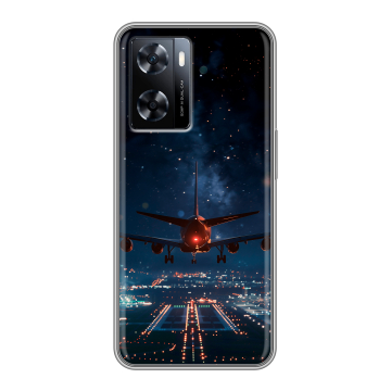 Силиконовый чехол на OnePlus Nord N20 SE с принтом самолет