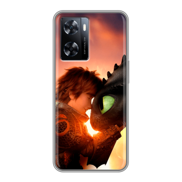 Силиконовый чехол на OnePlus Nord N20 SE с принтом Как приручить дракона Силиконовый чехол на OnePlus Nord N20 SE с принтом Как приручить дракона