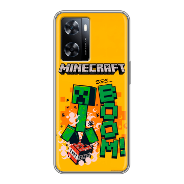 Силиконовый чехол на OnePlus Nord N20 SE с принтом Майнкрафт Minecraft