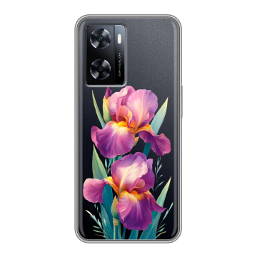 Силиконовый чехол на OnePlus Nord N20 SE с принтом Цветы орхидеи