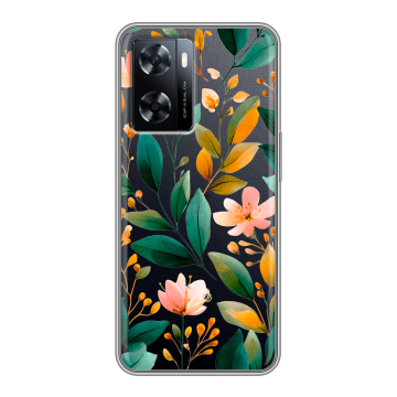 Силиконовый чехол на OnePlus Nord N20 SE с принтом Цветы паттерн