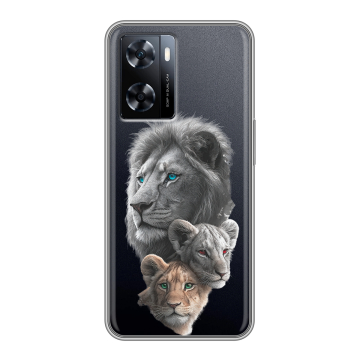 Силиконовый чехол на OnePlus Nord N20 SE с принтом Львы