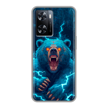 Силиконовый чехол на OnePlus Nord N20 SE с принтом Медведь