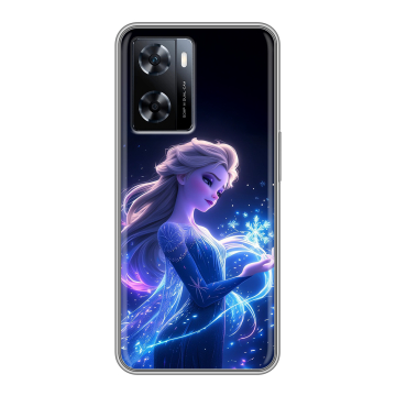 Силиконовый чехол на OnePlus Nord N20 SE с принтом Холодное сердце Frozen