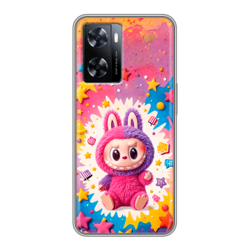 Силиконовый чехол на OnePlus Nord N20 SE с принтом Labubu Лабубу