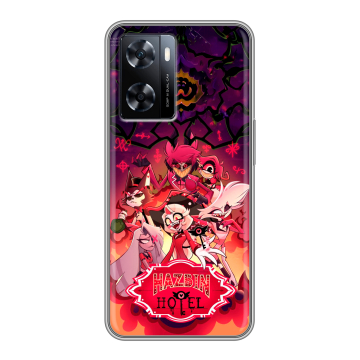 Силиконовый чехол на OnePlus Nord N20 SE с принтом Hazbin Hotel Отель Хазбин