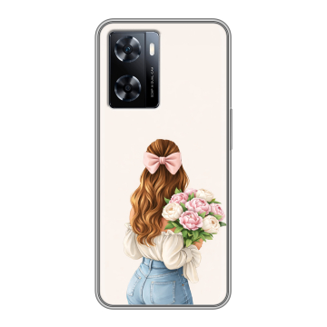 Силиконовый чехол на OnePlus Nord N20 SE с принтом женский