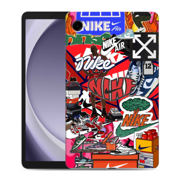 Силиконовый чехол на Samsung Galaxy Tab A9 с принтом Найк Nike яркий