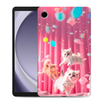 Силиконовый чехол на Samsung Galaxy Tab A9 с принтом милые котики