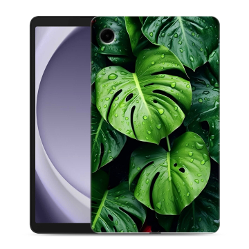 Силиконовый чехол на Samsung Galaxy Tab A9 с принтом Листья
