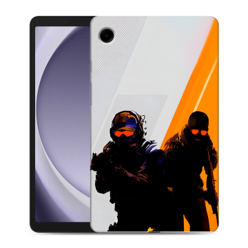 Силиконовый чехол на Samsung Galaxy Tab A9 с принтом Контер страйк Counter strike