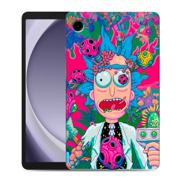 Силиконовый чехол на Samsung Galaxy Tab A9 с принтом Рик и Морти Rick Morty