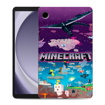 Силиконовый чехол на Samsung Galaxy Tab A9 с принтом Майнкрафт Minecraft
