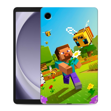 Силиконовый чехол на Samsung Galaxy Tab A9 с принтом Майнкрафт Minecraft