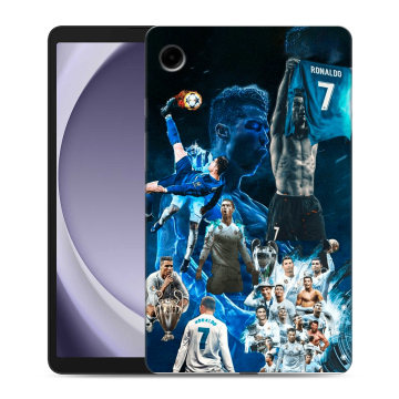 Силиконовый чехол на Samsung Galaxy Tab A9 с принтом Реал Роналдо
