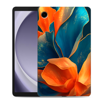 Силиконовый чехол на Samsung Galaxy Tab A9 с принтом Цветы