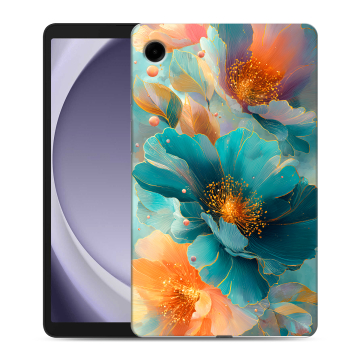 Силиконовый чехол на Samsung Galaxy Tab A9 с принтом Цветы