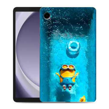 Силиконовый чехол на Samsung Galaxy Tab A9 с принтом Миньоны