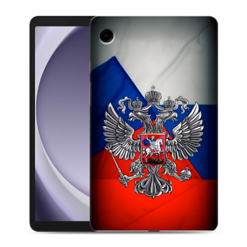 Силиконовый чехол на Samsung Galaxy Tab A9 с принтом Флаг России Силиконовый чехол на Samsung Galaxy Tab A9 с принтом Флаг России