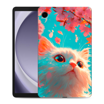 Силиконовый чехол на Samsung Galaxy Tab A9 с принтом Красивый кот