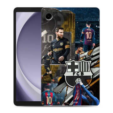 Силиконовый чехол на Samsung Galaxy Tab A9 с принтом Messi Barcelona Силиконовый чехол на Samsung Galaxy Tab A9 с принтом Messi Barcelona