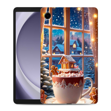 Силиконовый чехол на Samsung Galaxy Tab A9 с принтом Новый год