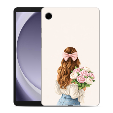 Силиконовый чехол на Samsung Galaxy Tab A9 с принтом женский