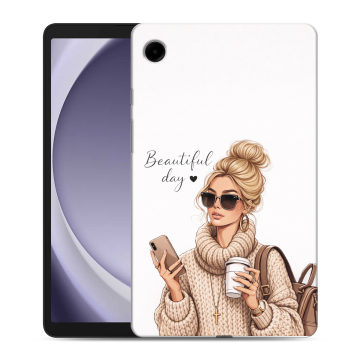 Силиконовый чехол на Samsung Galaxy Tab A9 с принтом женский Силиконовый чехол на Samsung Galaxy Tab A9 с принтом женский