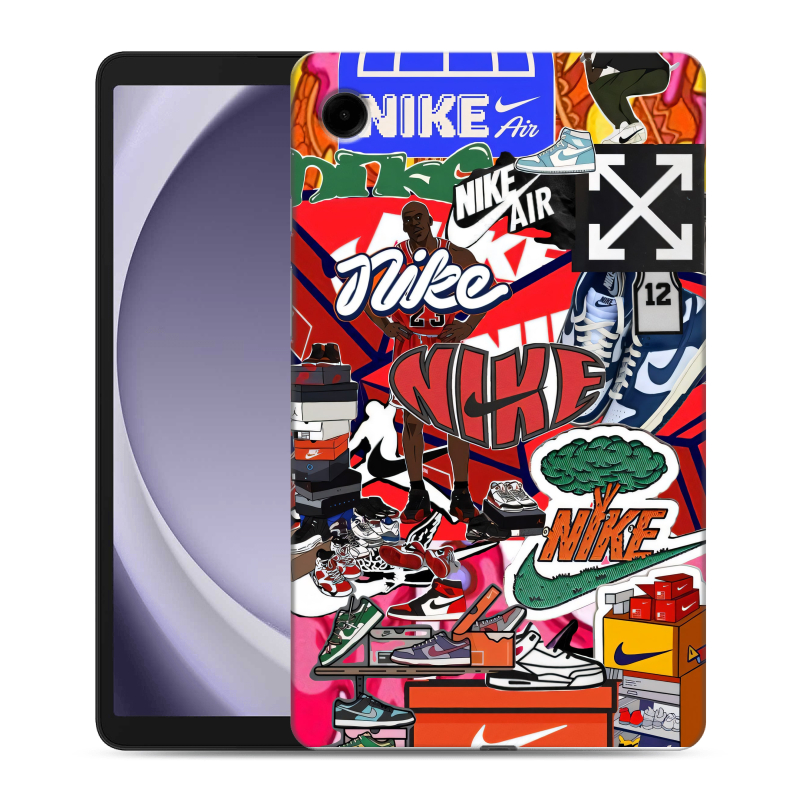 Силиконовый чехол на Samsung Galaxy Tab A9 с принтом Найк Nike яркий Силиконовый чехол на Samsung Galaxy Tab A9 с принтом Найк Nike яркий