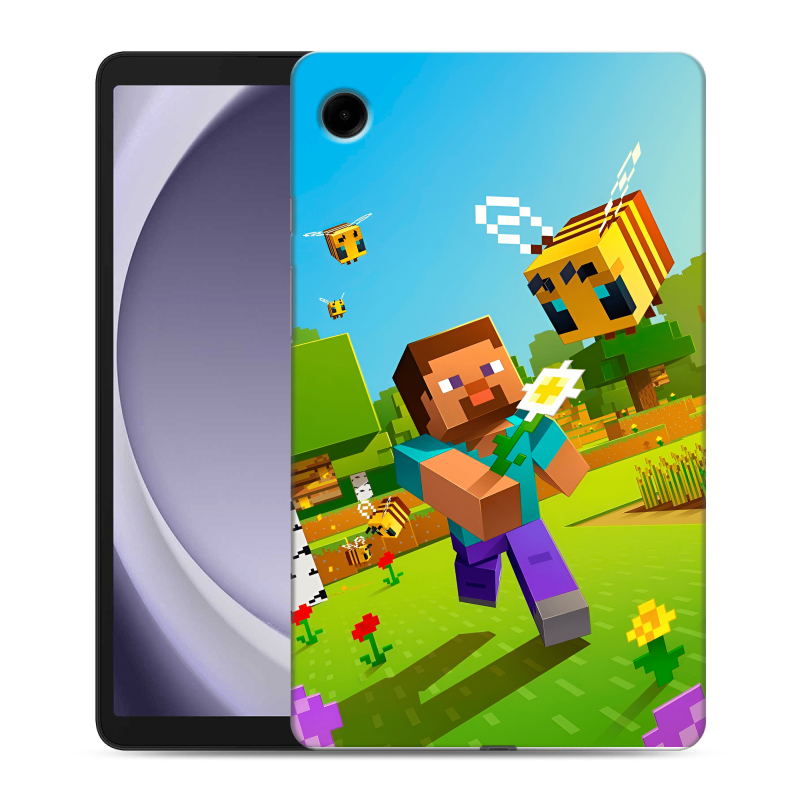 Силиконовый чехол на Samsung Galaxy Tab A9 с принтом Майнкрафт Minecraft Силиконовый чехол на Samsung Galaxy Tab A9 с принтом Майнкрафт Minecraft