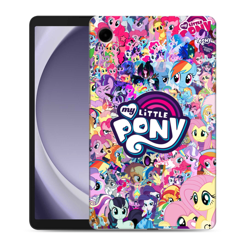 Силиконовый чехол на Samsung Galaxy Tab A9 с принтом My little pony Дружба чудо Силиконовый чехол на Samsung Galaxy Tab A9 с принтом My little pony Дружба чудо