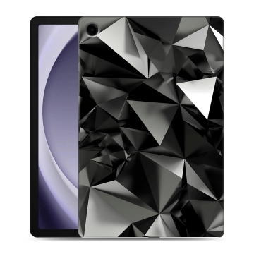 Силиконовый чехол на планшета Samsung Galaxy Tab A9 Plus с принтом Черные кристаллы Силиконовый чехол на планшета Samsung Galaxy Tab A9 Plus с принтом Черные кристаллы