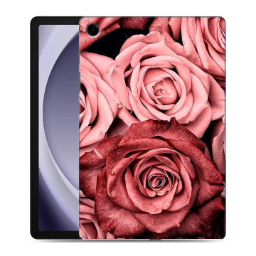 Силиконовый чехол на планшета Samsung Galaxy Tab A9 Plus с принтом Цветы розы Силиконовый чехол на планшета Samsung Galaxy Tab A9 Plus с принтом Цветы розы