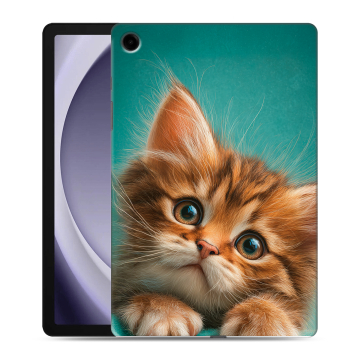 Силиконовый чехол на Samsung Galaxy Tab A9 Plus с принтом котенок