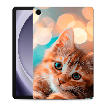 Силиконовый чехол на Samsung Galaxy Tab A9 Plus с принтом котик