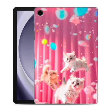 Силиконовый чехол на Samsung Galaxy Tab A9 Plus с принтом милые котики Силиконовый чехол на Samsung Galaxy Tab A9 Plus с принтом милые котики